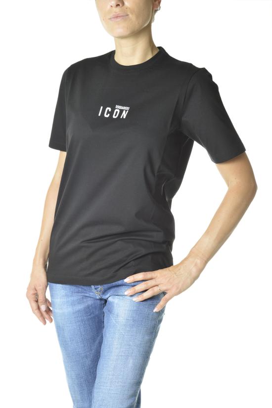 25FW 디스퀘어드2 반팔 티셔츠 S80GC0009S23009 980 Black - DSQUARED2