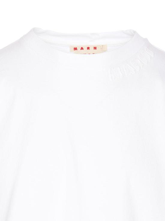 25FW 마르니 반팔 티셔츠 HUMU0287X0UTC40600W01 White - MARNI