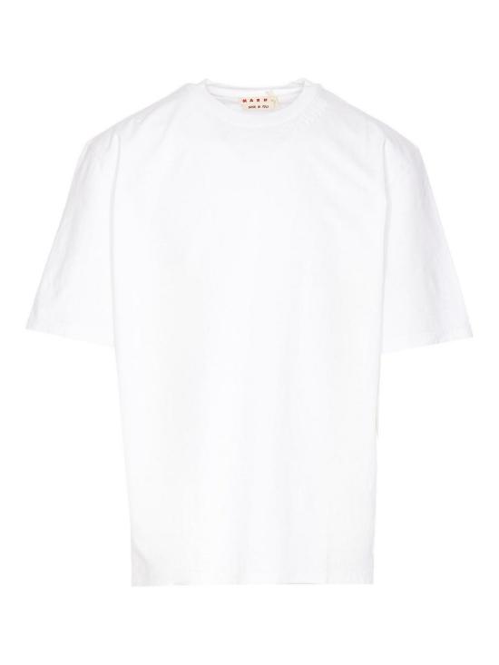 25FW 마르니 반팔 티셔츠 HUMU0287X0UTC40600W01 White