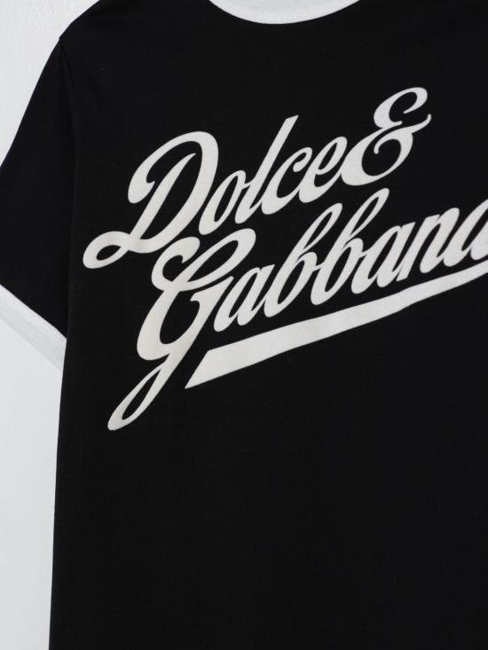 25FW [키즈] 돌체앤가바나 티셔츠 L4JTJCG7PJR N0000 Black - DOLCE & GABBANA