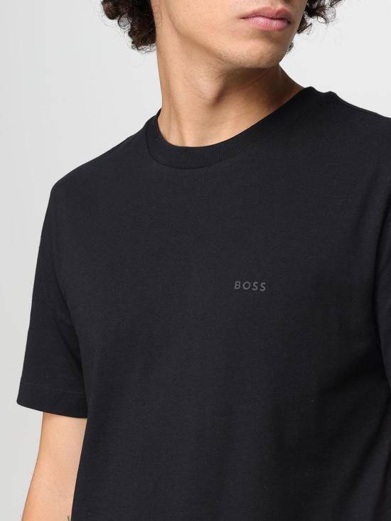 25FW 보스 반팔 티셔츠 50468347 001 Black - BOSS