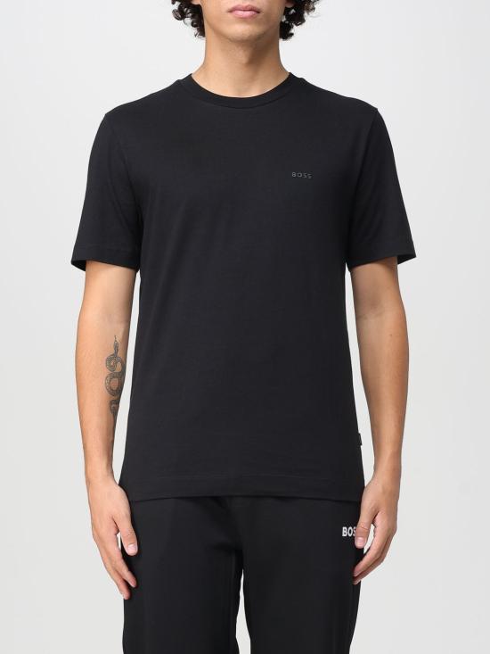 25FW 보스 반팔 티셔츠 50468347 001 Black
