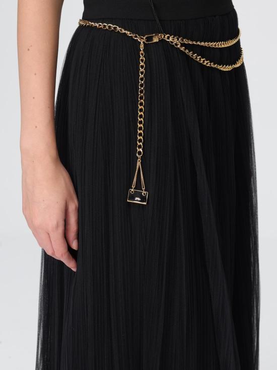 25FW 엘리자베타프랜치 미디 스커트 GO150 110 Black - ELISABETTA FRANCHI