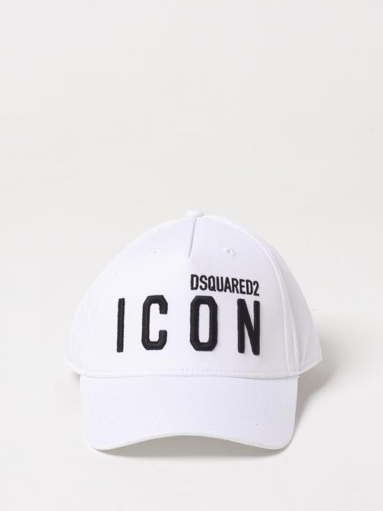 25SS [키즈] 디스퀘어드2 모자 DQ04IBD00I8 DQ100 White - DSQUARED2