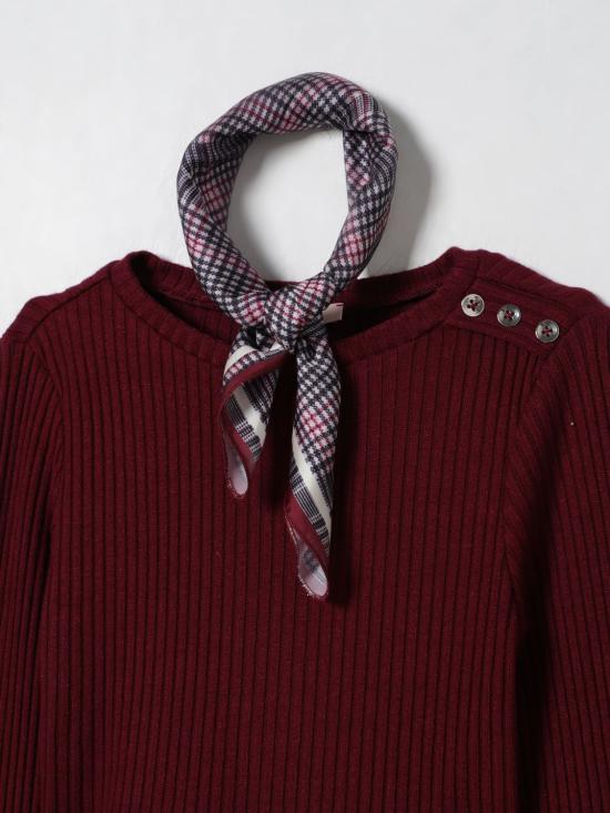 25FW [키즈] 리우조 탑 GF5177J3774 91650 Burgundy - LIU JO