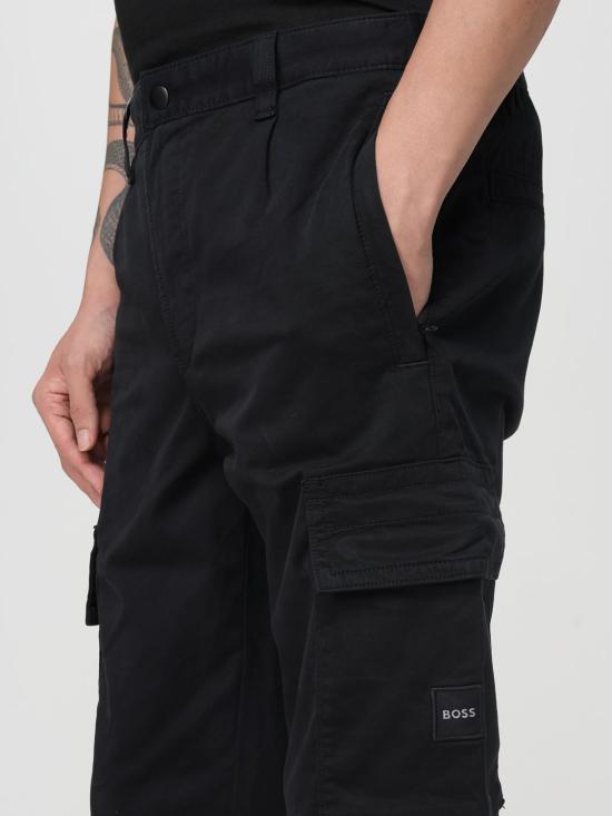 25FW 보스 스트레이트 팬츠 50544866 001 Black - BOSS