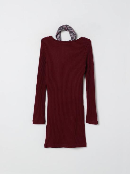 25FW [키즈] 리우조 원피스 GF5176J3774 91650 Burgundy - LIU JO