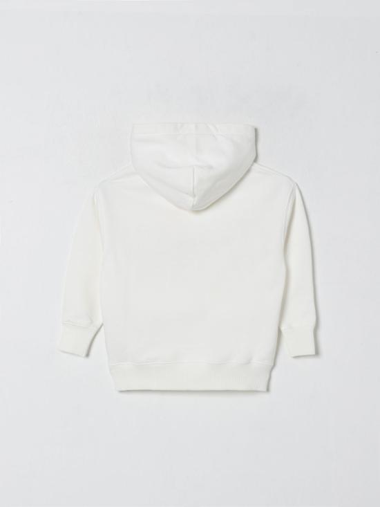 25FW [키즈] 오프화이트 풀오버 OBBB001F25FLE002 0110 White - OFF WHITE