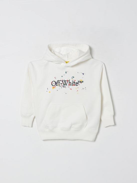 25FW [키즈] 오프화이트 풀오버 OBBB001F25FLE002 0110 White