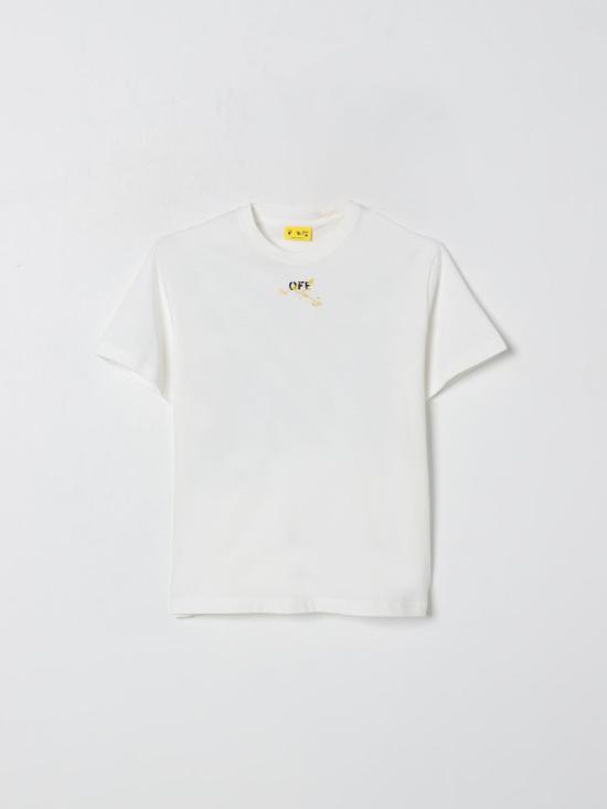 25FW [키즈] 오프화이트 티셔츠 OBAA002F25JER00A 0118 White