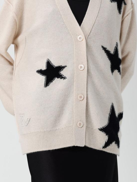 25FW 자딕앤볼테르 가디건 KWCA01626 102 Yellow Cream - ZADIG & VOLTAIRE