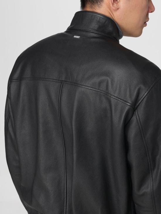 25FW 보스 가죽 자켓 50543899 001 Black - BOSS