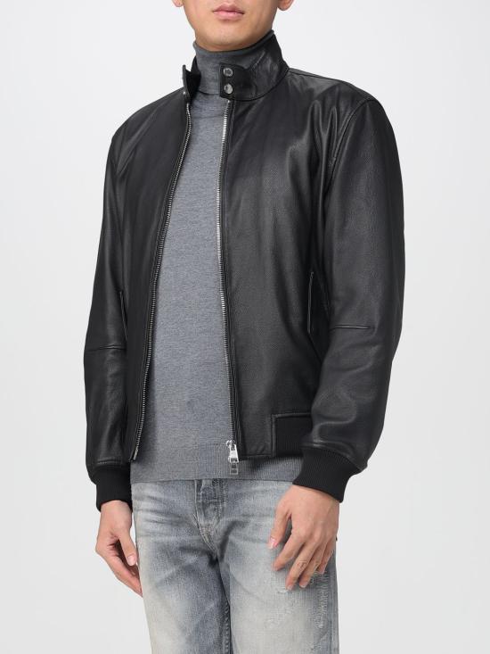 25FW 보스 가죽 자켓 50543899 001 Black - BOSS