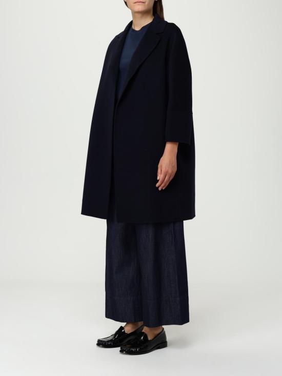 25FW 에스막스마라 ARONA 아로나 쇼트 더블 페이스 울 코트 2529016071600 012 Blue - 'S MAX MARA