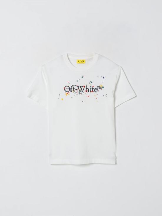 25FW [키즈] 오프화이트 티셔츠 OBAA002F25JER005 0110 White