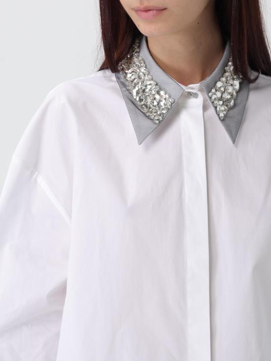 25FW 제니 셔츠 79AAL645N0086 003 White - GENNY