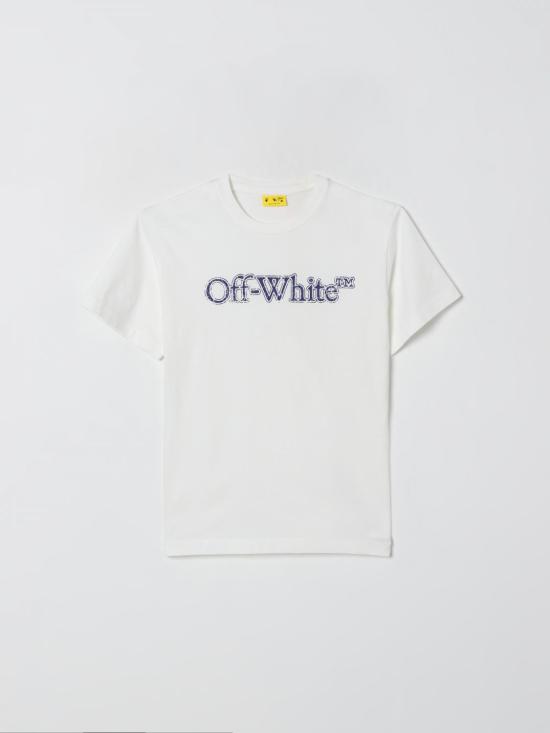 25FW [키즈] 오프화이트 티셔츠 OBAA002F25JER001 0145 White