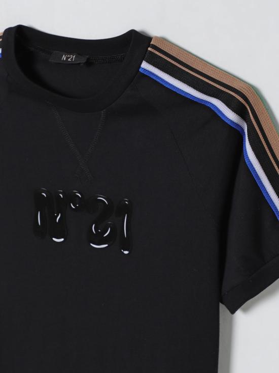 25FW [키즈] 누메로벤투노 티셔츠 N2107TN0199 0N900 Black - N°21