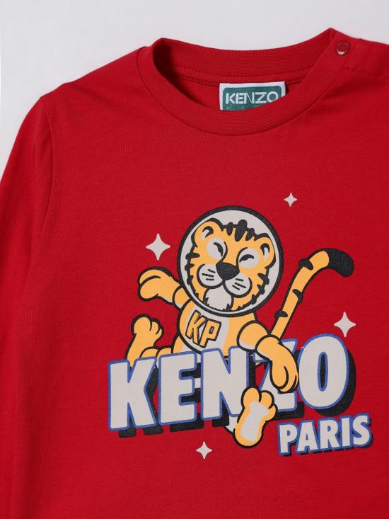 25FW [키즈] 겐조 티셔츠 K61302 968 Red - KENZO