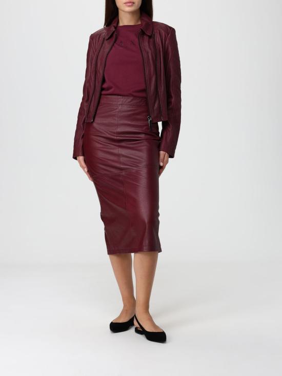 25FW 알마니 반팔 티셔츠 XW001459AF10356 UA343 Burgundy - ARMANI