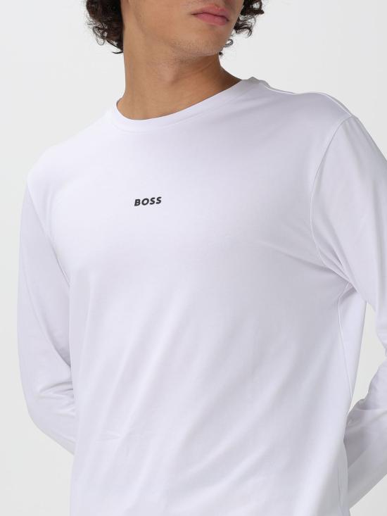 25FW 보스 반팔 티셔츠 50473286 100 White - BOSS