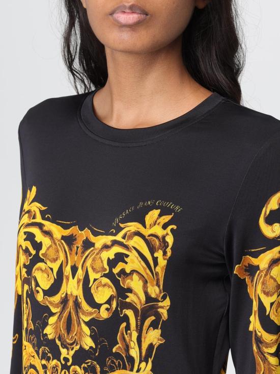 25FW 베르사체 롱 원피스 79HAO9P0JS524 G89 Black - VERSACE