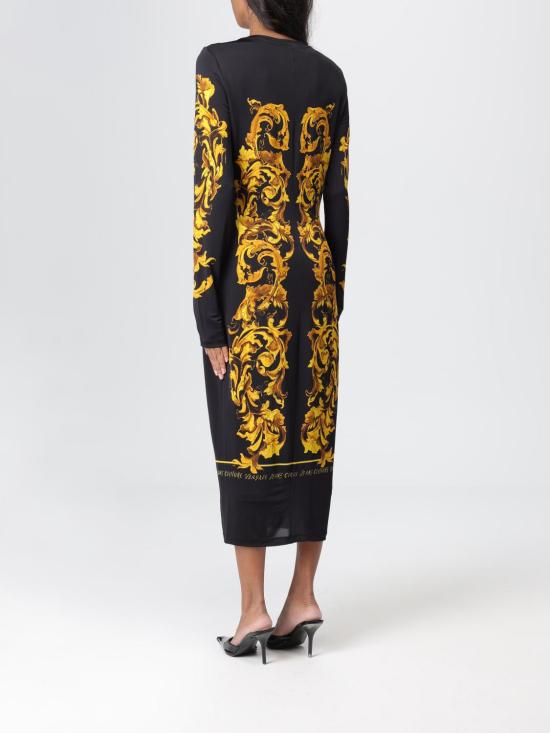 25FW 베르사체 롱 원피스 79HAO9P0JS524 G89 Black - VERSACE