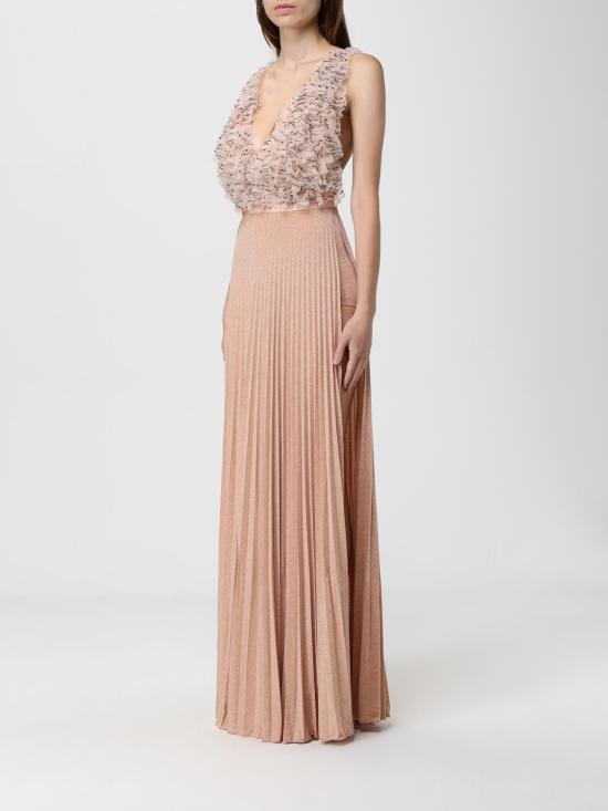 25FW 엘리자베타프랜치 롱 원피스 ABR19 EA1 Nude - ELISABETTA FRANCHI