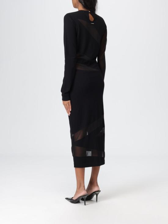 25FW 저스트까발리 롱 원피스 79PAOM21CMH59 899 Black - JUST CAVALLI