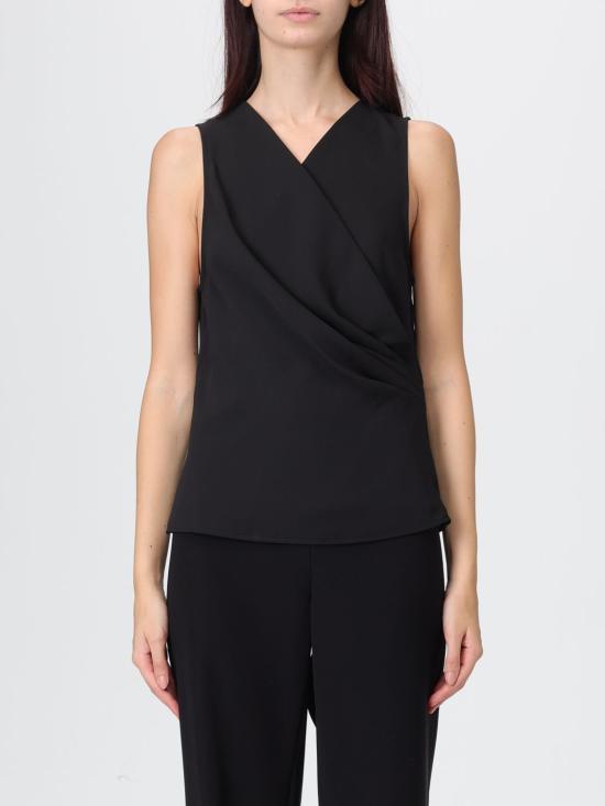 25FW 엠포리오 아르마니 탑 EW001956AF12696 UC001 Black