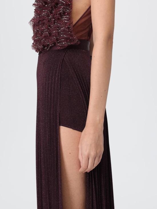 25FW 엘리자베타프랜치 롱 원피스 ABR19 EA4 Wine - ELISABETTA FRANCHI