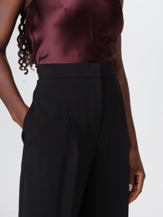 25FW 막스마라 스트레이트 팬츠 2521136061600 004 Black - MAX MARA