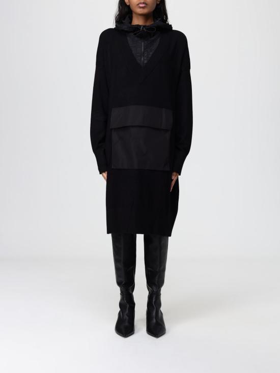 25FW 디케이엔와이 롱 원피스 P0DS8FP5 000 Black