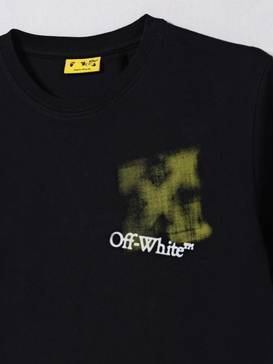 25FW [키즈] 오프화이트 티셔츠 OBAA002F25JER006 1018 Black - OFF WHITE
