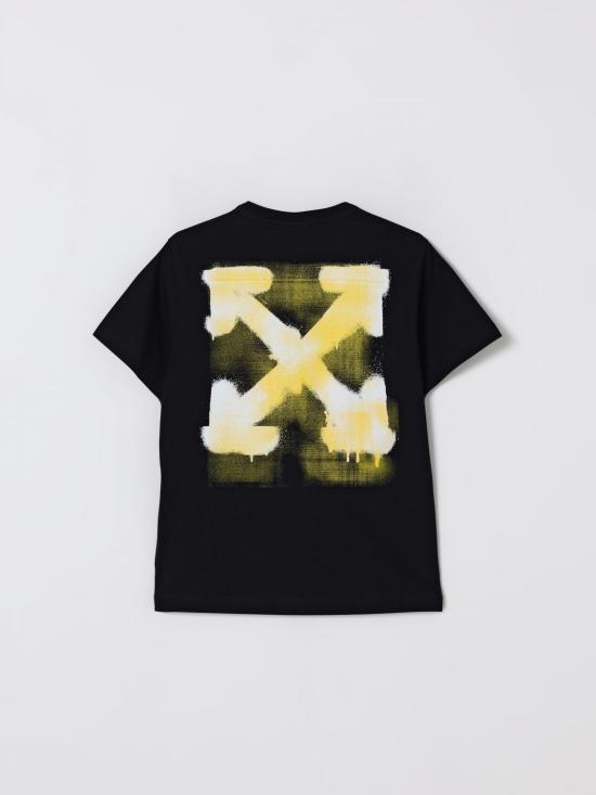 25FW [키즈] 오프화이트 티셔츠 OBAA002F25JER006 1018 Black - OFF WHITE