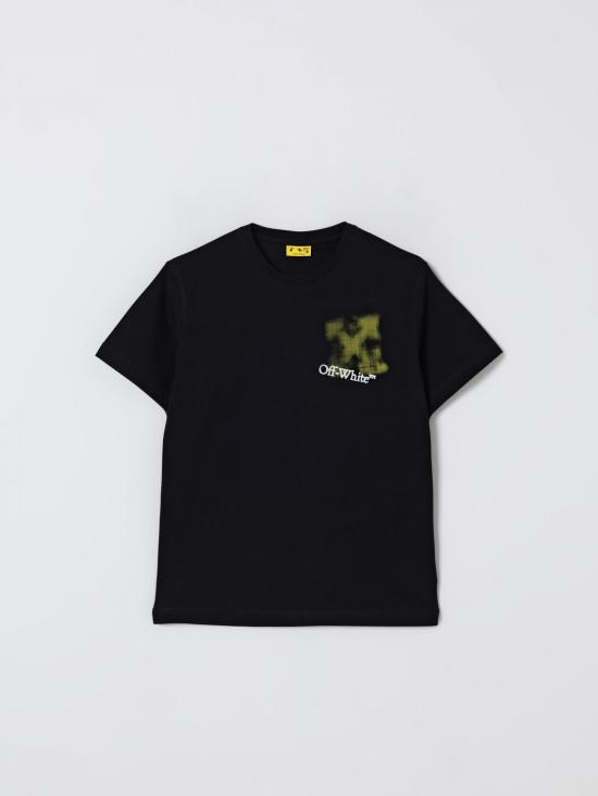 25FW [키즈] 오프화이트 티셔츠 OBAA002F25JER006 1018 Black