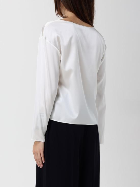 25FW 엠포리오 아르마니 블라우스 EW002198AF17300 U0006 White - EMPORIO ARMANI
