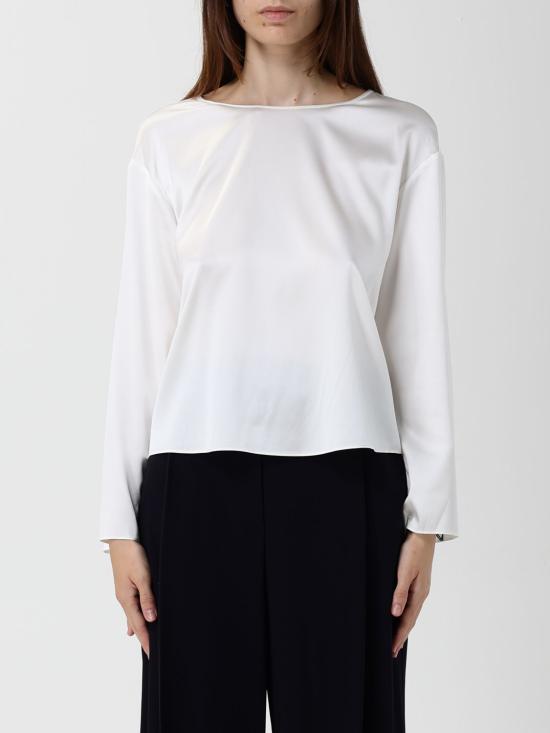25FW 엠포리오 아르마니 블라우스 EW002198AF17300 U0006 White
