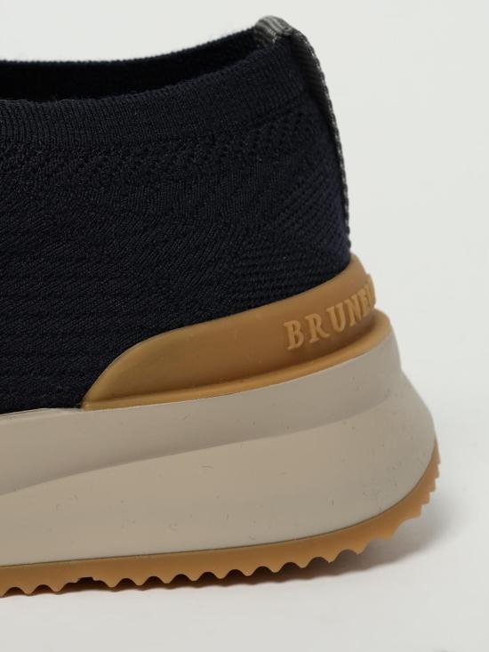 25FW 브루넬로 쿠치넬리 스니커즈 MZUWLBO253 CEG72 Blue - BRUNELLO CUCINELLI