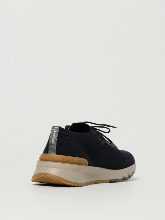 25FW 브루넬로 쿠치넬리 스니커즈 MZUWLBO253 CEG72 Blue - BRUNELLO CUCINELLI