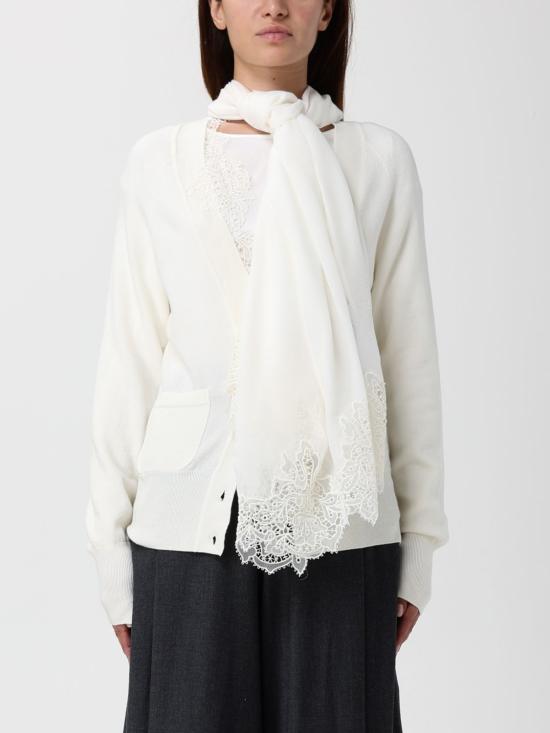 25FW 에르마노 설비노 머플러/스카프 D474R706IMM 10104 Ivory - ERMANNO SCERVINO