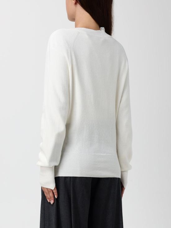 25FW 에르마노 설비노 가디건 D474N503APXRH 10106 Ivory - ERMANNO SCERVINO