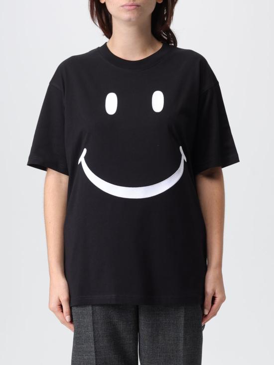 25FW 모스키노 반팔 티셔츠 07125441 1555 Black