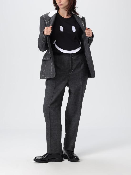 25FW 모스키노 반팔 티셔츠 07125441 1555 Black - MOSCHINO