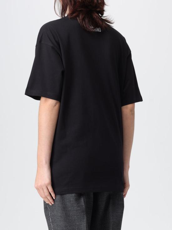 25FW 모스키노 반팔 티셔츠 07125441 1555 Black - MOSCHINO