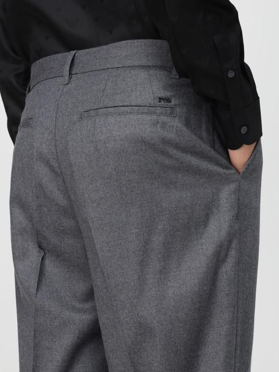 25FW 엠포리오 아르마니 스트레이트 팬츠 EM003013AF18507 O8019 Grey - EMPORIO ARMANI