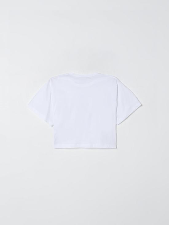 25FW [키즈] MM6 메종마르지엘라 티셔츠 M60908MM04I M6100 White - MM6 MAISON MARGIELA