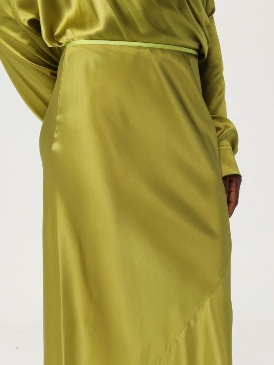 25FW 드리스 반 노튼 미디 스커트 2510108041032 607 Olive - DRIES VAN NOTEN