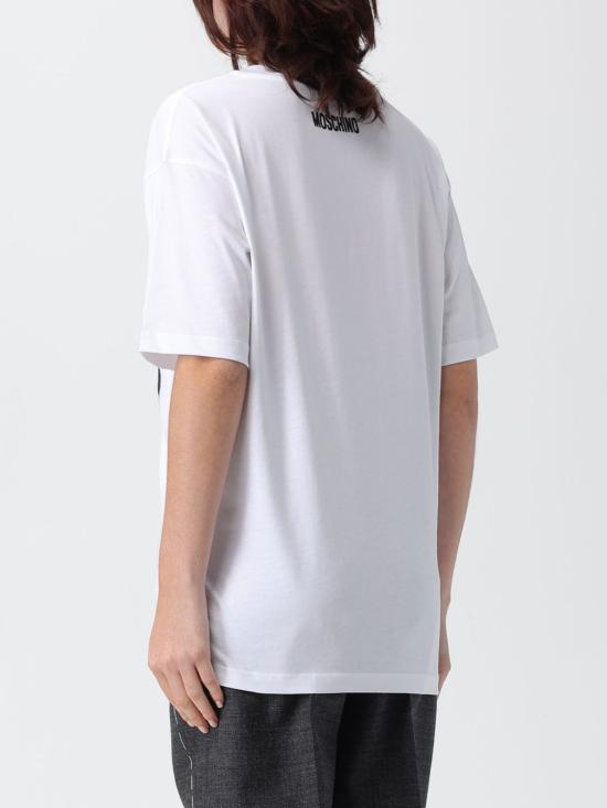 25FW 모스키노 반팔 티셔츠 07125441 1001 White - MOSCHINO