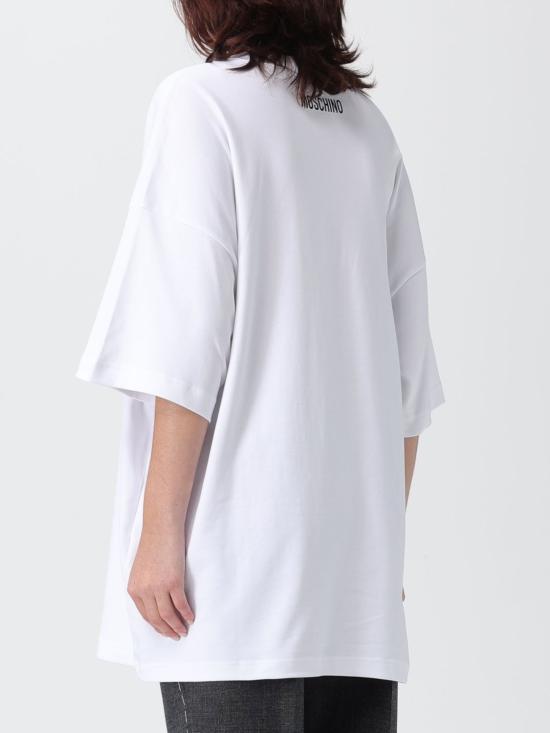 25FW 모스키노 반팔 티셔츠 07015442 1001 White - MOSCHINO